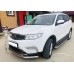 GEELY ATLAS с 2016-н.в. защита переднего бампера двойная труба d60/d42 из нержавеющей стали